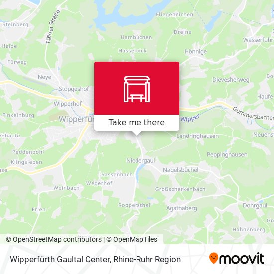 Wipperfürth Gaultal Center map