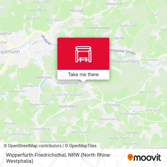 Wipperfürth Friedrichsthal map
