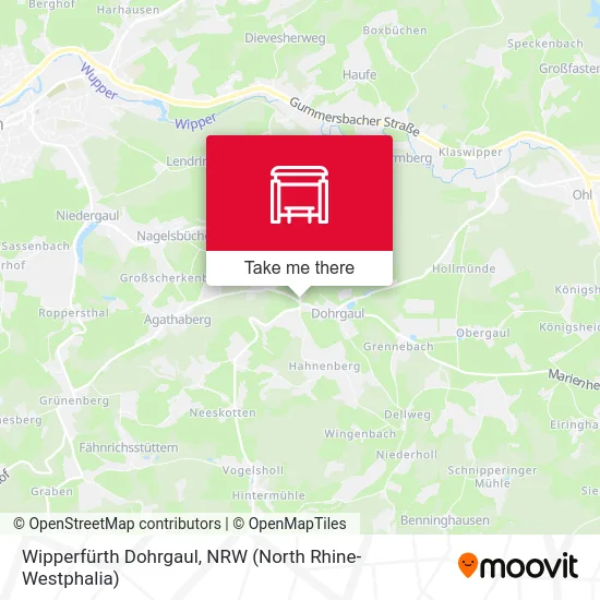 Wipperfürth Dohrgaul map