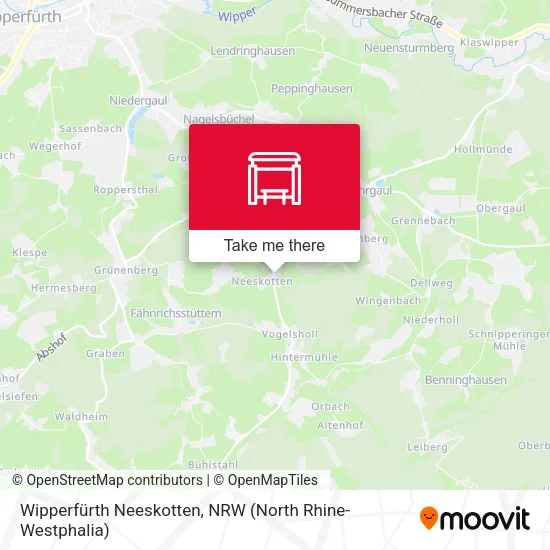 Карта Wipperfürth Neeskotten