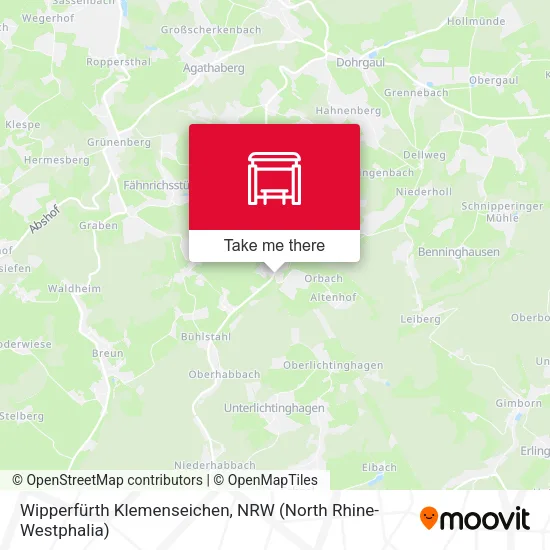 Карта Wipperfürth Klemenseichen