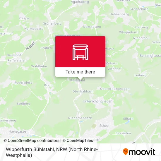 Wipperfürth Bühlstahl map