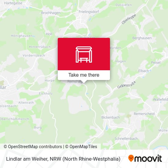 Карта Lindlar am Weiher