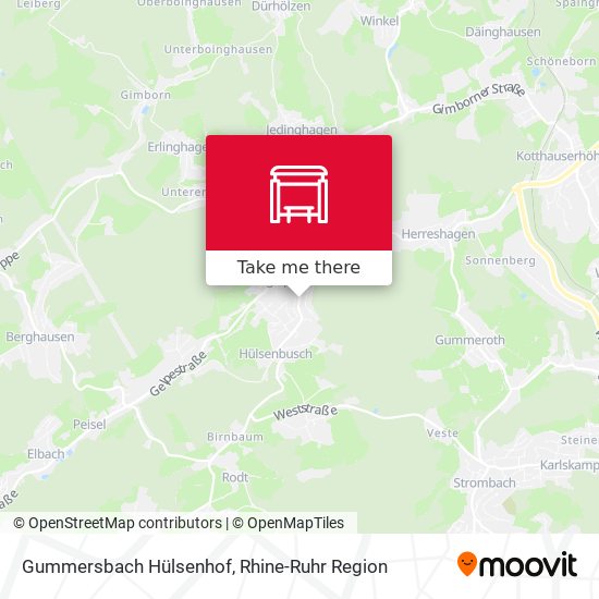 Gummersbach Hülsenhof map