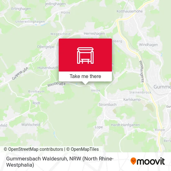 Gummersbach Waldesruh map