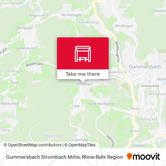 Gummersbach Strombach Mitte map