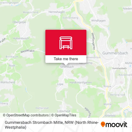 Gummersbach Strombach Mitte map