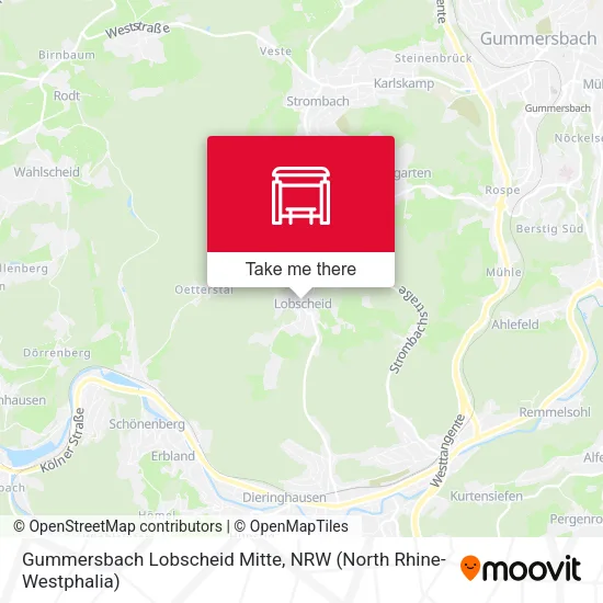 Карта Gummersbach Lobscheid Mitte