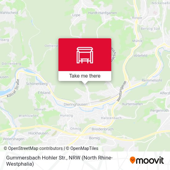 Карта Gummersbach Hohler Str.