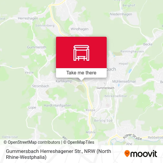 Карта Gummersbach Herreshagener Str.