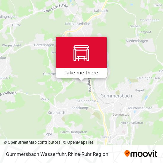 Gummersbach Wasserfuhr map