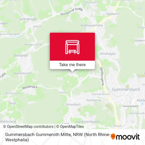 Карта Gummersbach Gummeroth Mitte