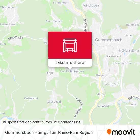 Gummersbach Hanfgarten map