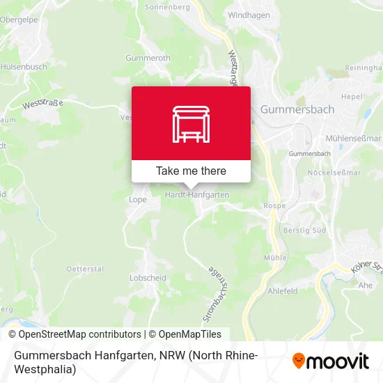 Карта Gummersbach Hanfgarten