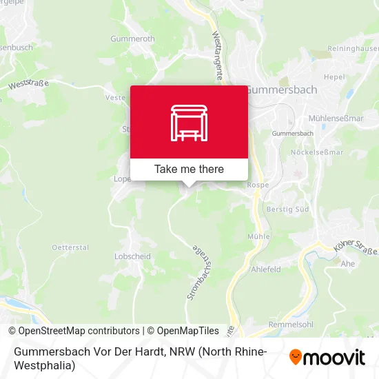 Карта Gummersbach Vor Der Hardt