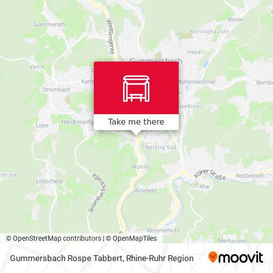 Карта Gummersbach Rospe Tabbert