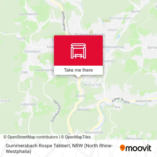 Карта Gummersbach Rospe Tabbert