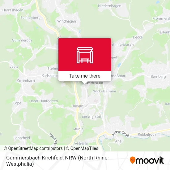 Карта Gummersbach Kirchfeld