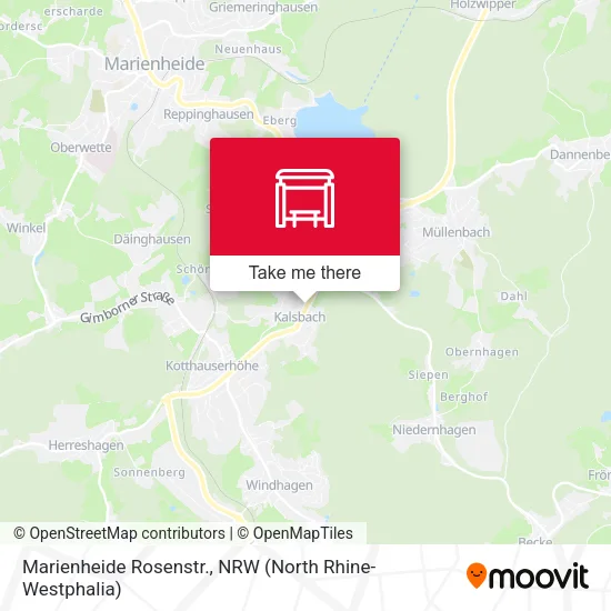 Карта Marienheide Rosenstr.