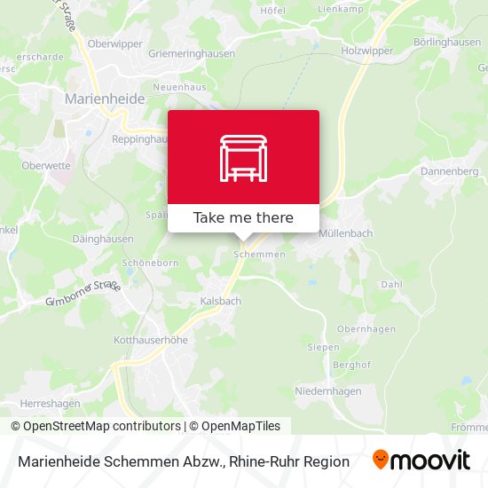 Marienheide Schemmen Abzw. map