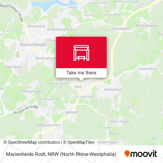 Карта Marienheide Rodt