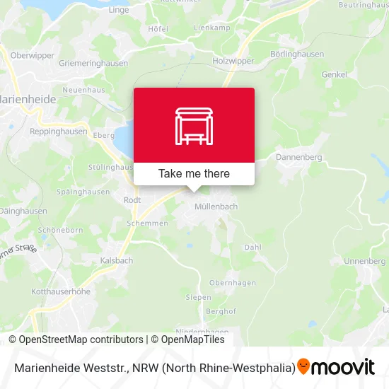 Marienheide Weststr. map