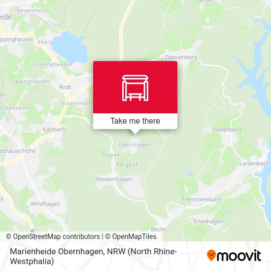 Marienheide Obernhagen map