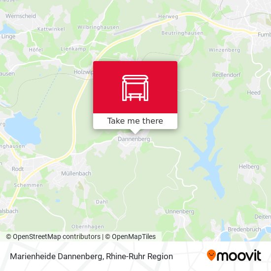 Marienheide Dannenberg map