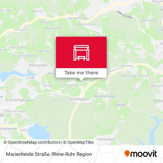 Marienheide Straße map