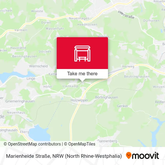 Marienheide Straße map