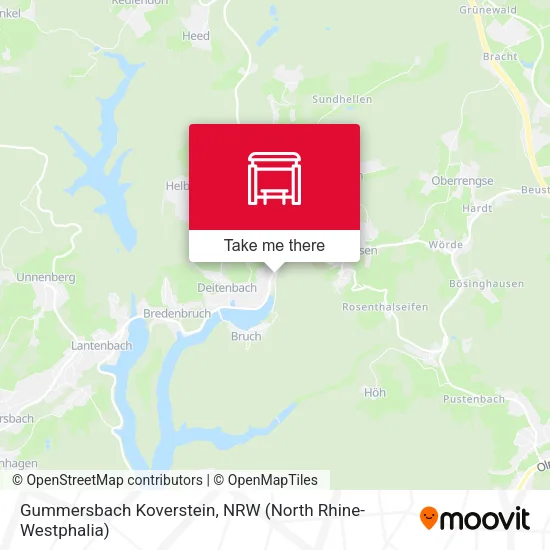 Карта Gummersbach Koverstein