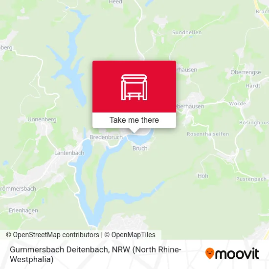 Карта Gummersbach Deitenbach