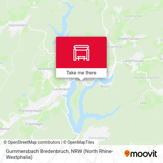 Карта Gummersbach Bredenbruch