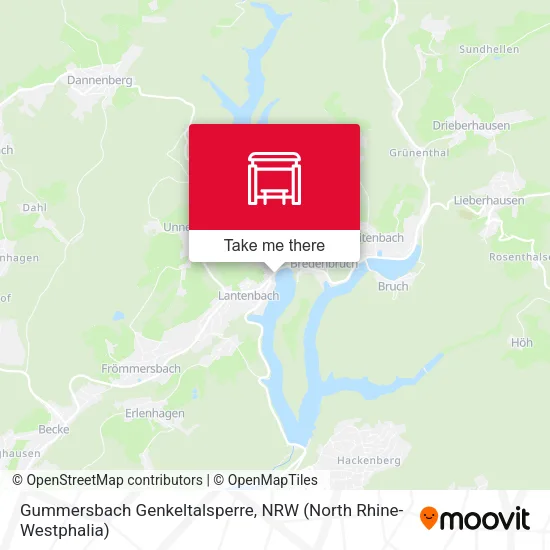 Карта Gummersbach Genkeltalsperre