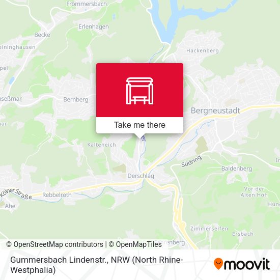 Карта Gummersbach Lindenstr.