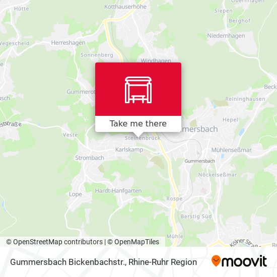 Gummersbach Bickenbachstr. map