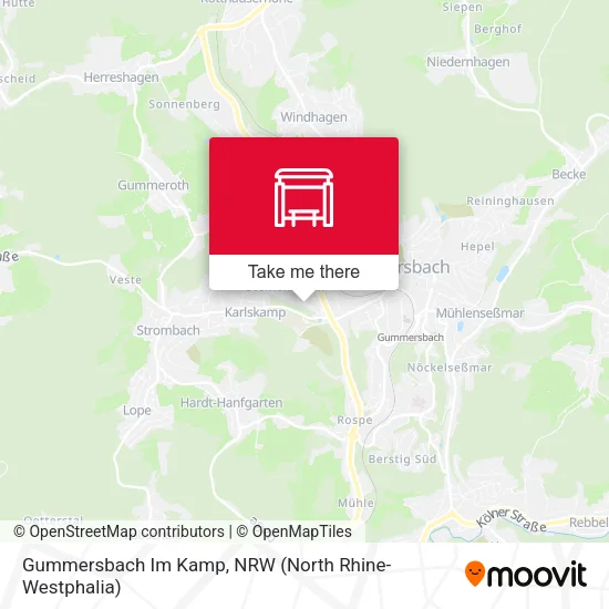 Карта Gummersbach Im Kamp