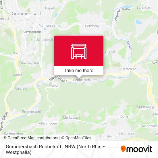 Карта Gummersbach Rebbelroth