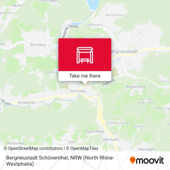 Карта Bergneustadt Schönenthal