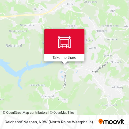Reichshof Nespen map