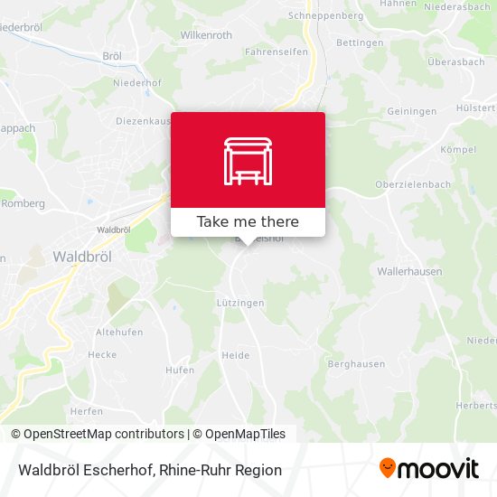Waldbröl Escherhof map