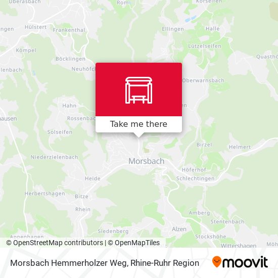 Morsbach Hemmerholzer Weg map