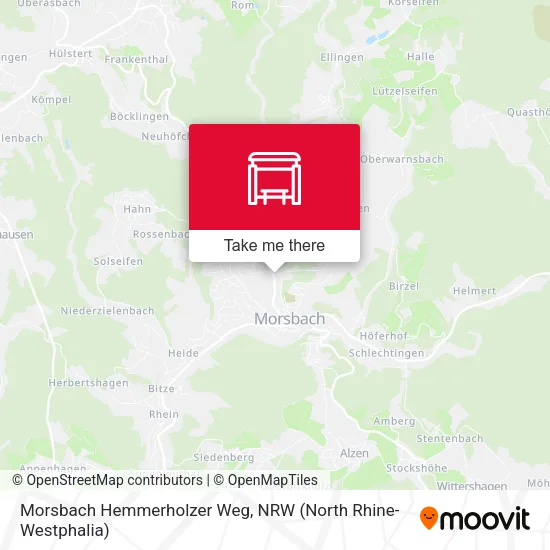 Карта Morsbach Hemmerholzer Weg