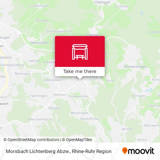 Morsbach Lichtenberg Abzw. map