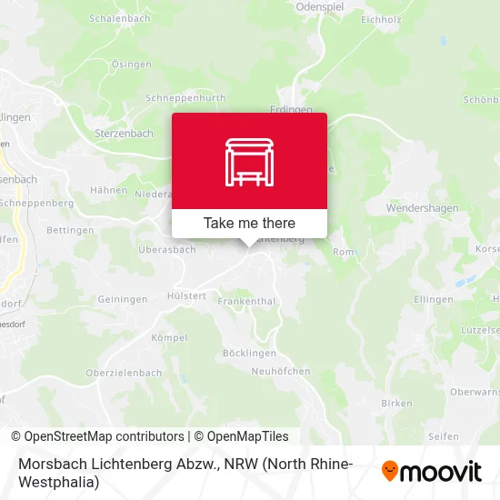 Morsbach Lichtenberg Abzw. map