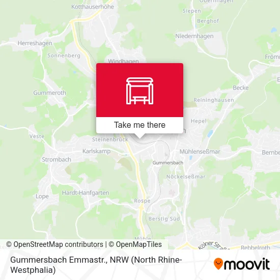 Карта Gummersbach Emmastr.