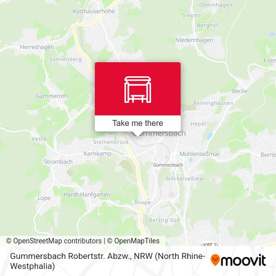 Карта Gummersbach Robertstr. Abzw.