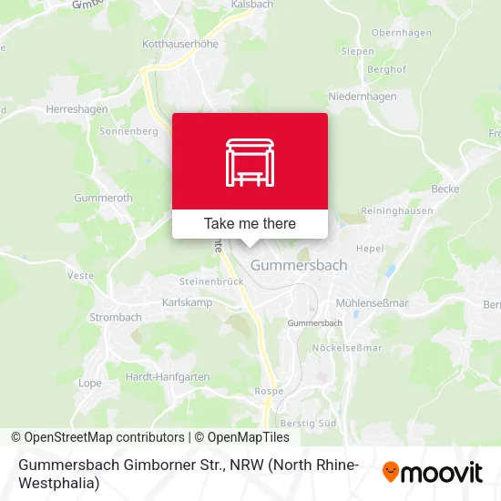 Карта Gummersbach Gimborner Str.