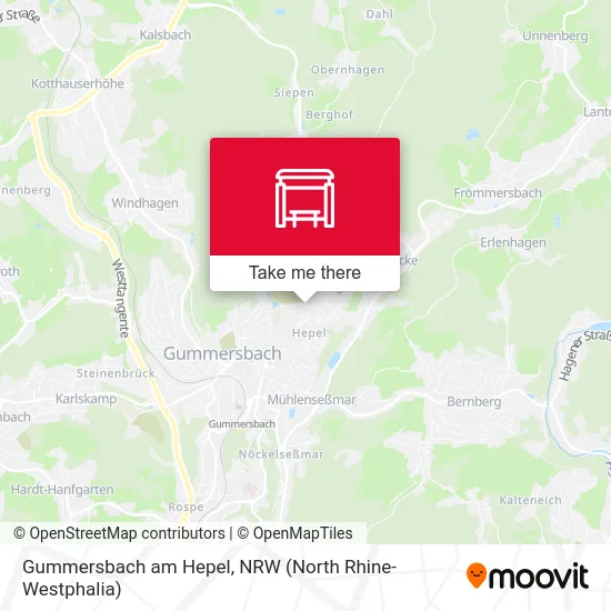 Gummersbach am Hepel map