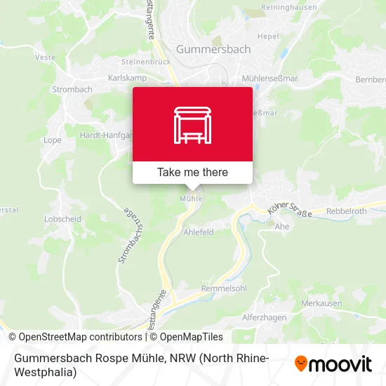 Карта Gummersbach Rospe Mühle